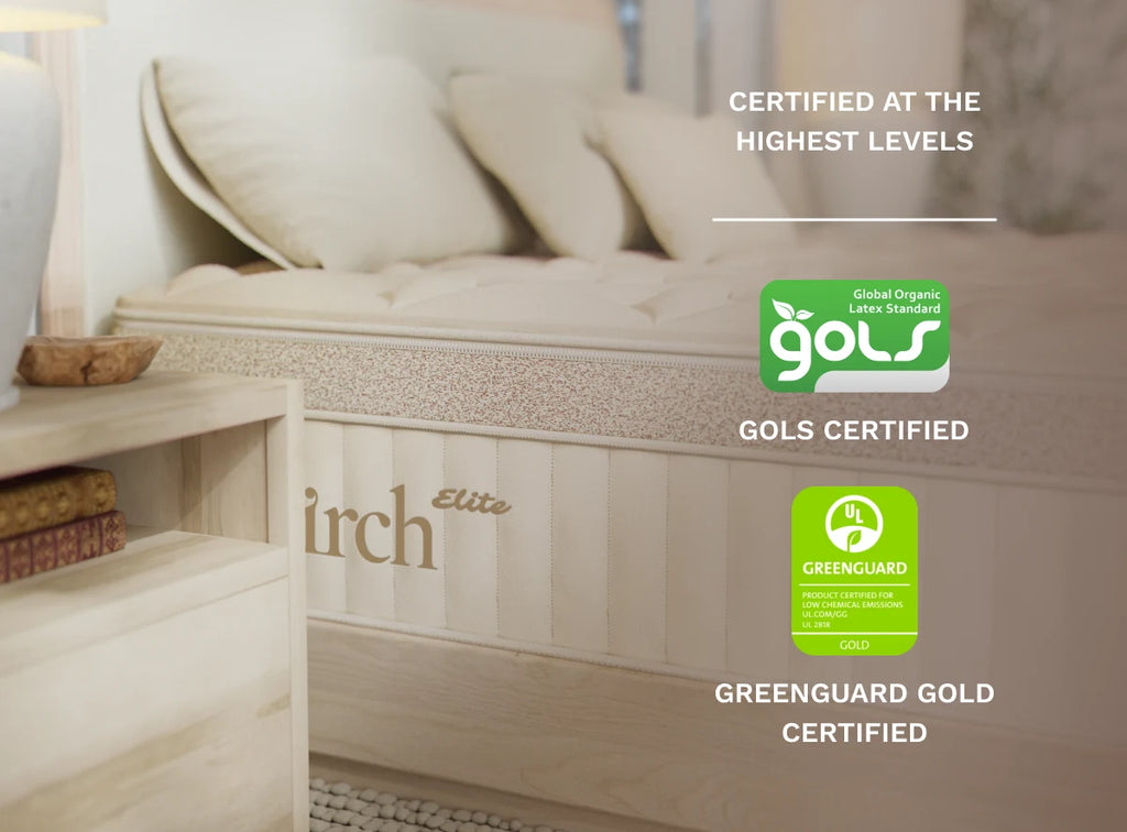 Helix Birch Elite Natural Mattress with Organic Cotton Cover