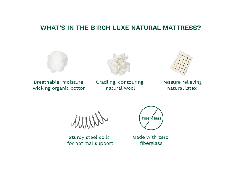 Helix Birch Luxe Natural with Organic Cotton Cover