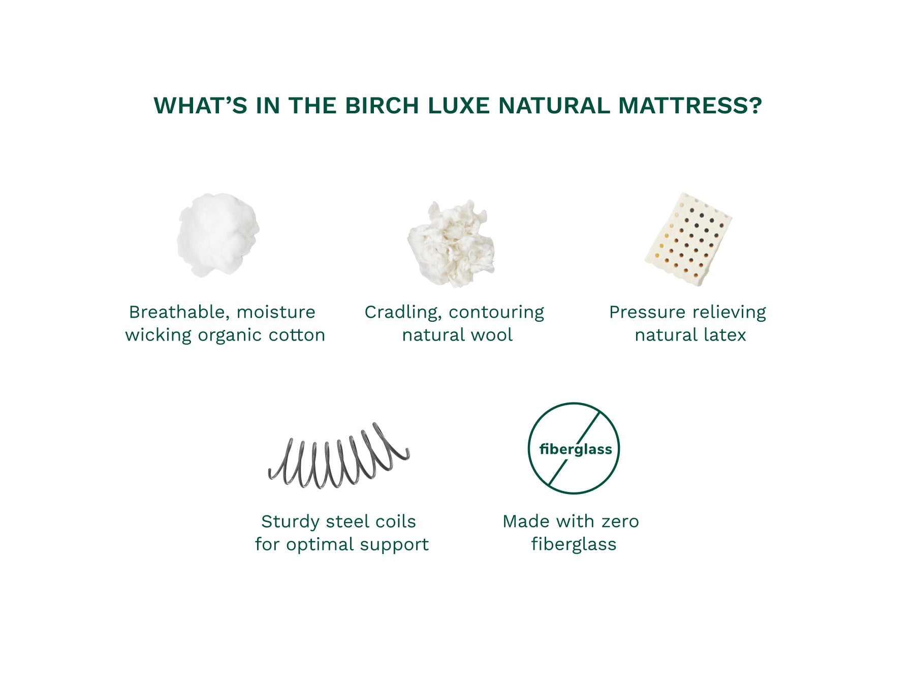 Helix Birch Luxe Natural with Organic Cotton Cover